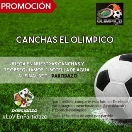 Olimpico Promocion Canchas Botella Agua